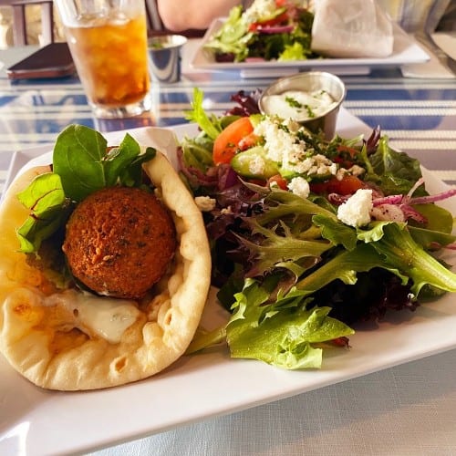 Falafel Sandwich Plate.