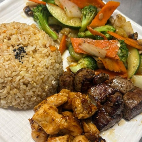 Chicken & NY Steak Hibachi Combo.