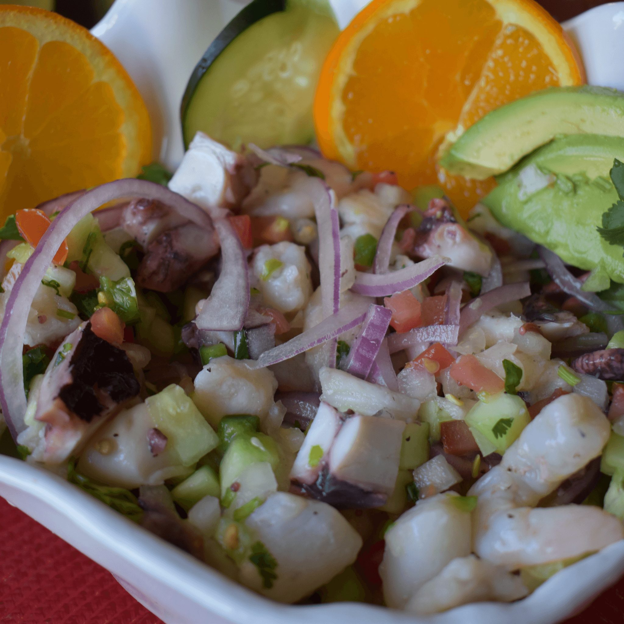 Ceviche a la Concha.