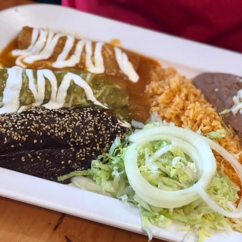 Enchiladas Trio Special.