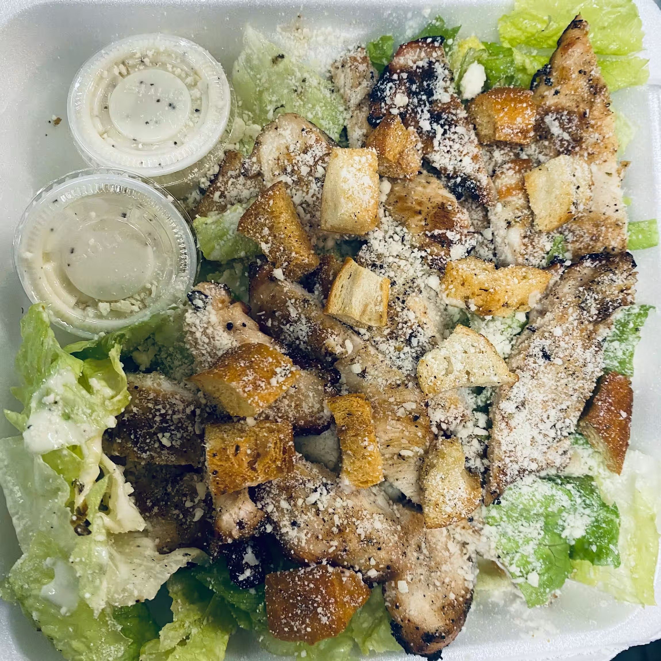 Caesar Salad with Chicken.