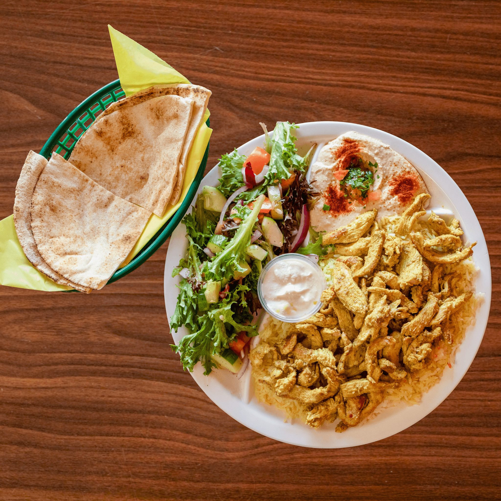 Chicken Shawarma Plate.