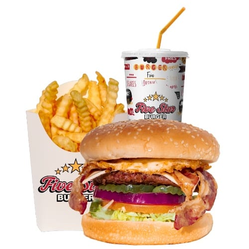 Bacon & Eggs Burger Combo.