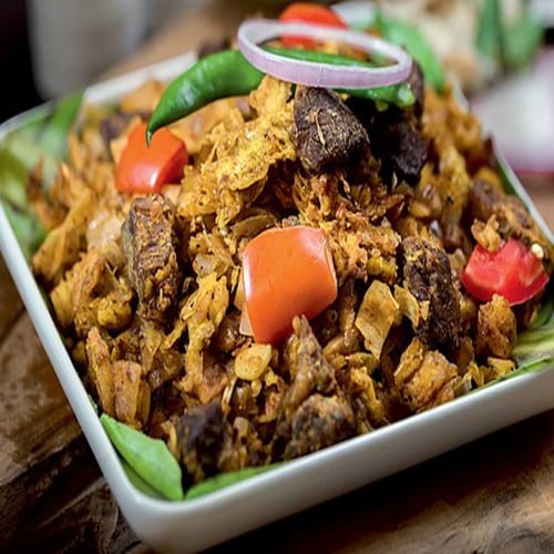 Mutton Kothu Parotta.