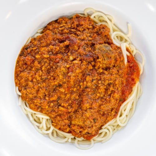 Spaghetti with Marinara Sauce.