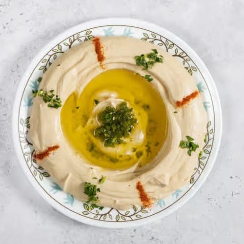 Small Hummus Appetizer.