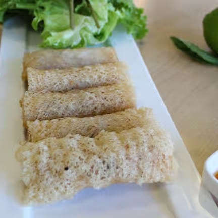 A8. Green Lotus Eggrolls.