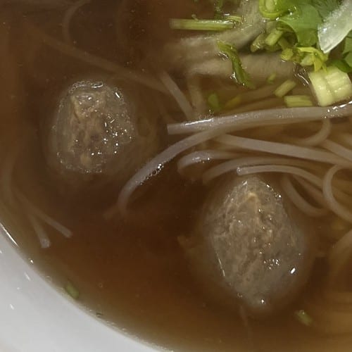 Kid Beef Meatball Pho.