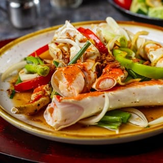 King Crab Legs with Tamarind Sauce
