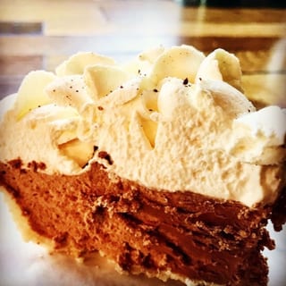 Chocolate Silk Pie - Slice