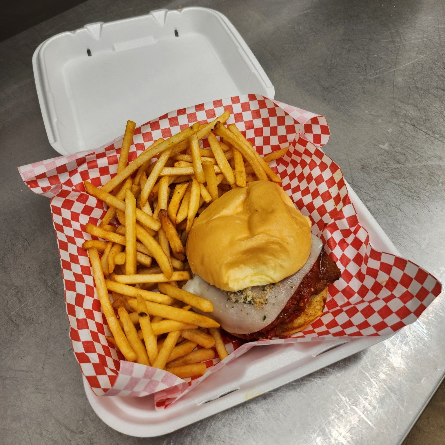 Chicken Parm Sandwich.