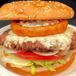 The Bleu Ring Waff Burger