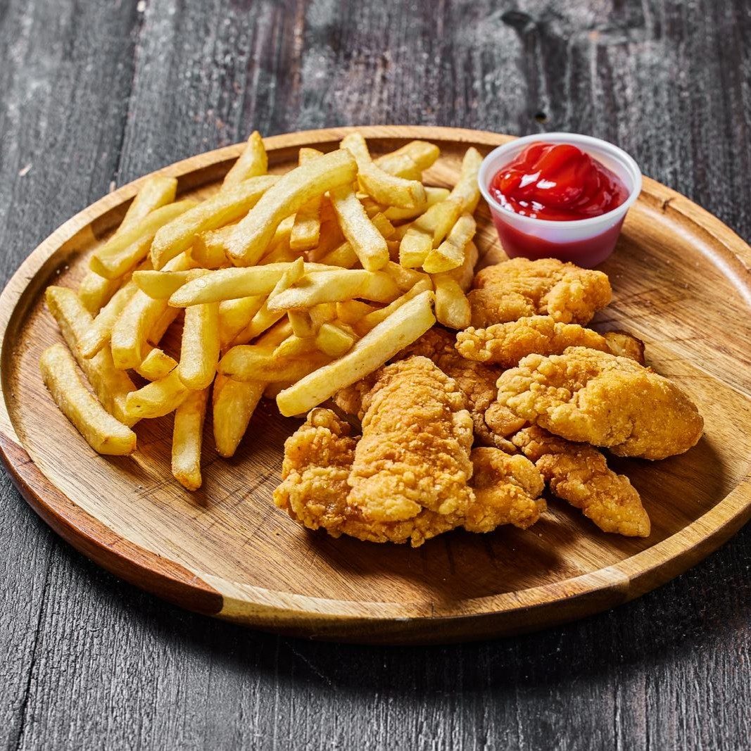 Chicken Tenders w/french fries.