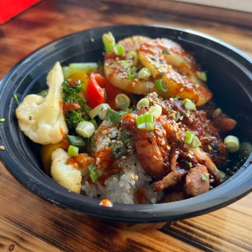 Huli Chicken Rice Bowls.