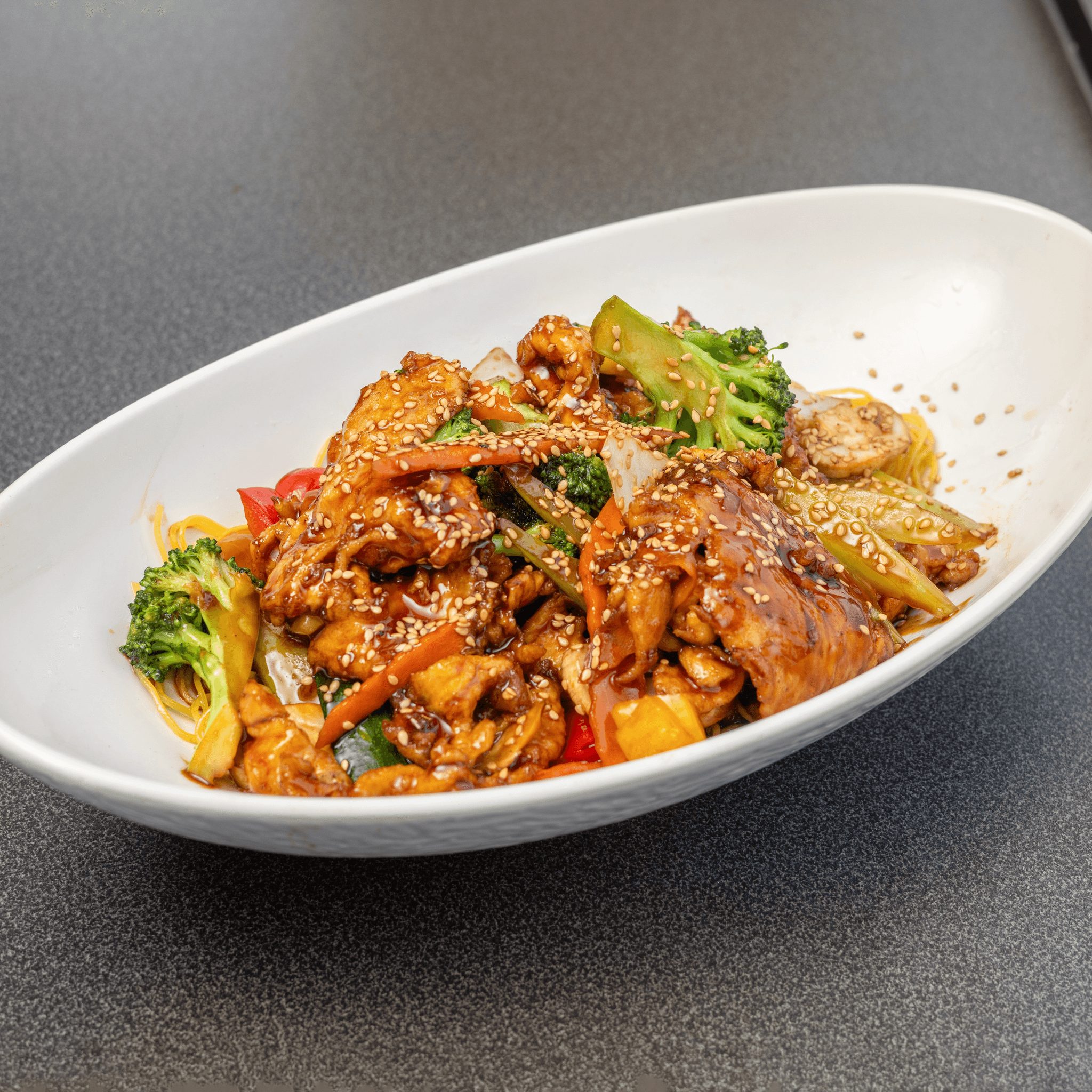 Chicken Teriyaki Noodles Yakisoba.