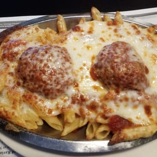 Baked Ziti with 2 Meatballs