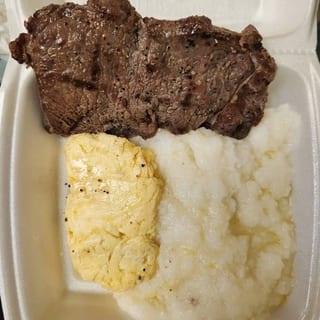 2 Eggs Any Style With Rib Eye Steak