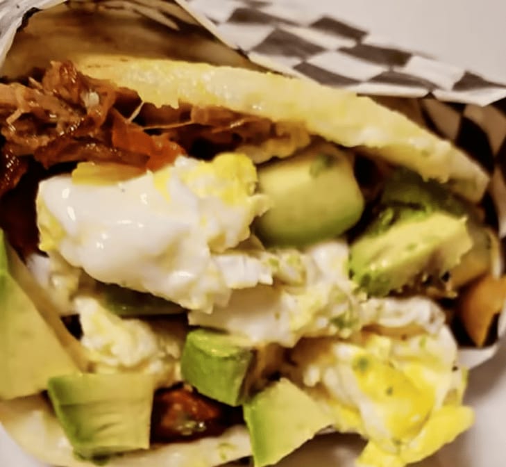 Arepa Rellena de Chorizo.