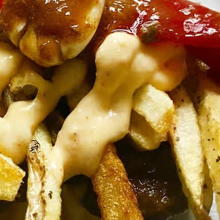 Steak aioli sandwich.