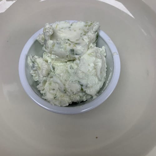 Side of Homemade Tzatziki Sauce.
