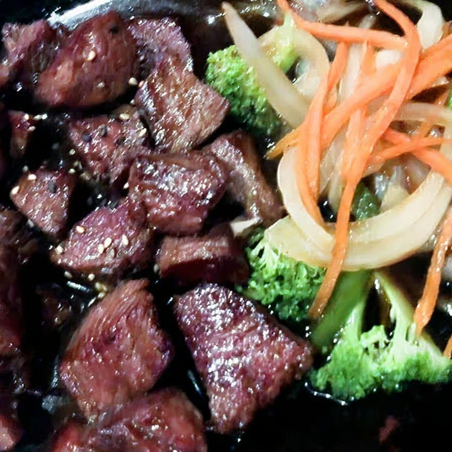 Beef - NY Strip Steak Teriyaki.