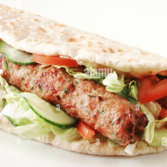 Kabab Roll With Naan.