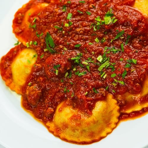 Short Rib Ravioli.