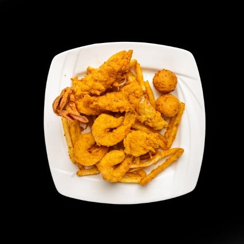 1 Lobster Tail, 2 Oyster, 3 Shrimp.