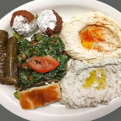 Wael's Vegetarian Sampler.