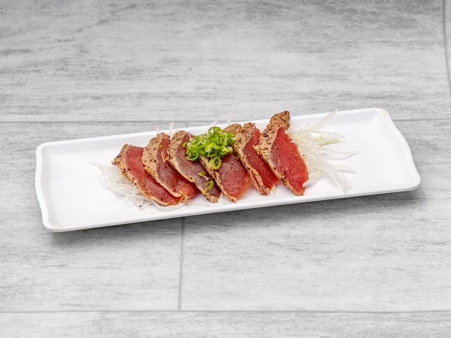 Seared Tuna Sashimi.