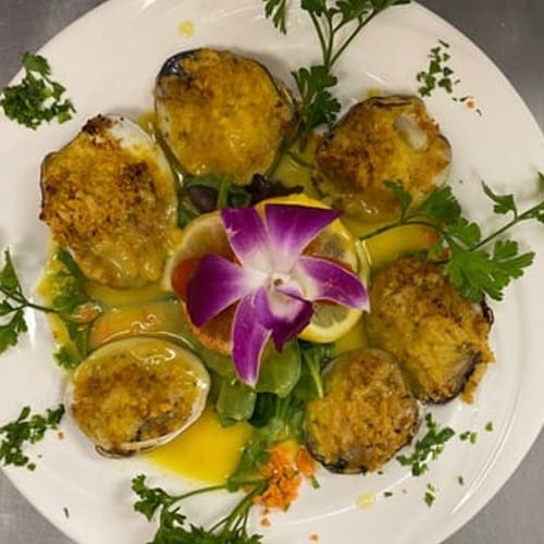 Clams Oreganato.