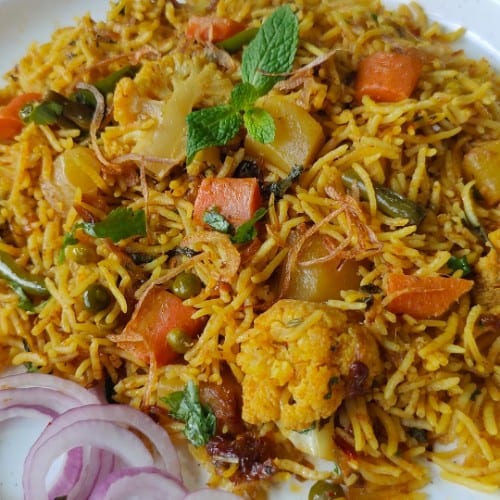 Vegetable Biryani.