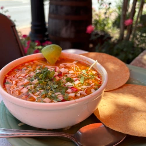 Chicken Pozole.