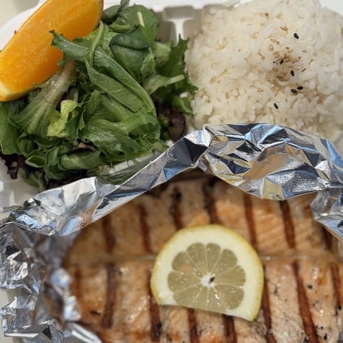 Grilled Salmon Plate.