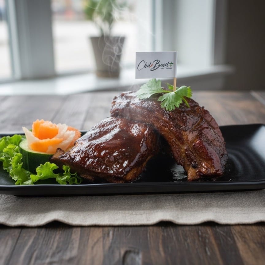 Honey pork rib (4 bones).