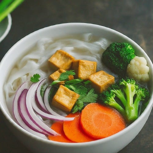 The Silk Tofu Veggies Pho.