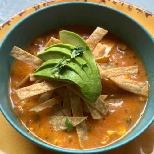 Chicken tortilla Soup.
