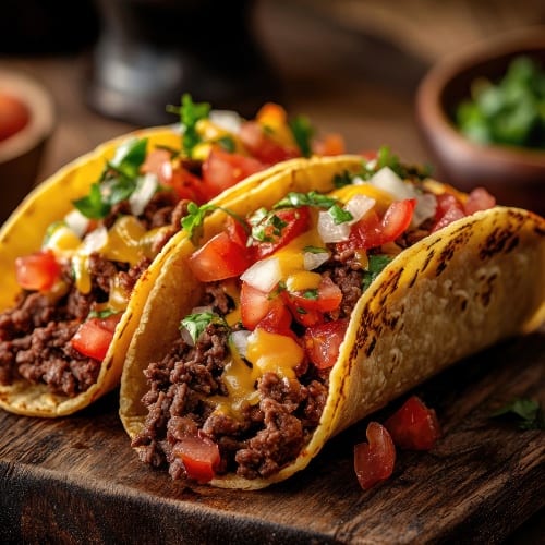 Taco ground beef picadillo.