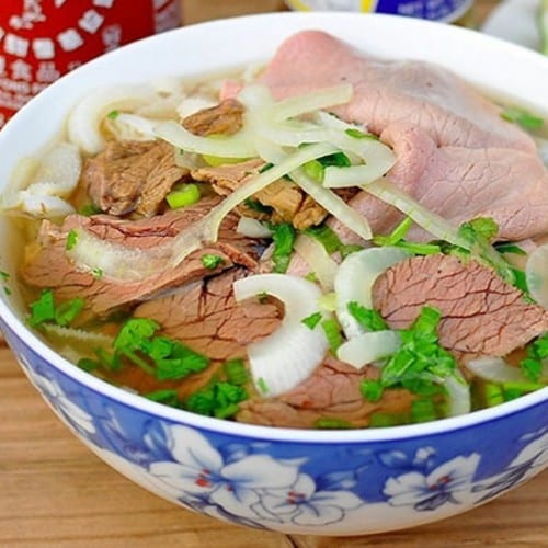P5. Rare, welldone, flank Noodle Soup (T,C,N).