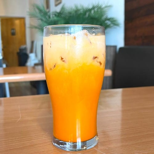 Thai Ice Tea with Cream.