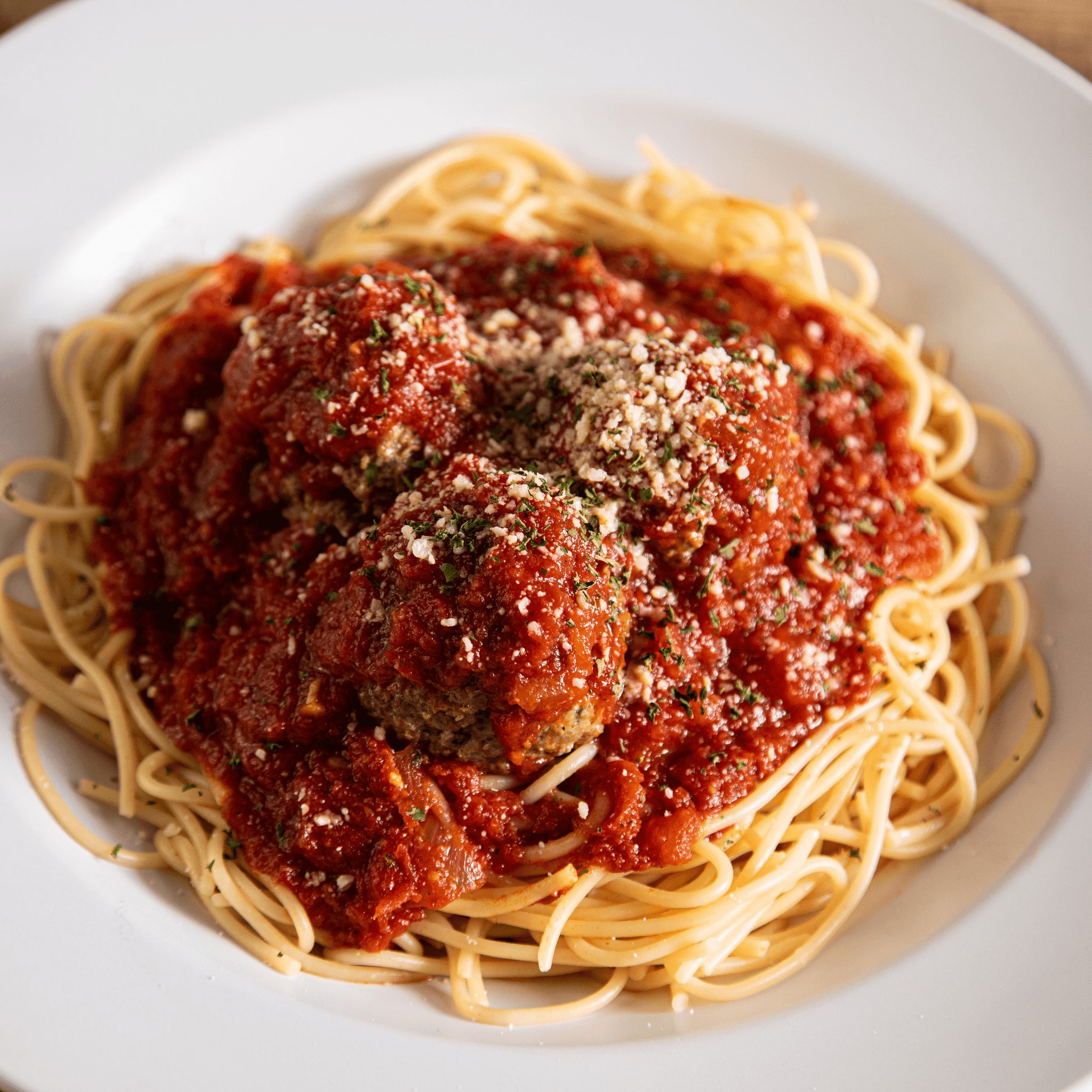 Meatball Pasta Dinner.