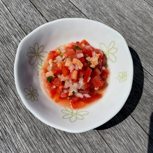 Lomi Salmon & Tomato.