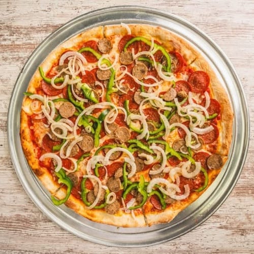 1 Large Pizza with 3 Toppings.