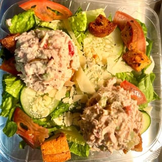 Tuna Salad over Salad