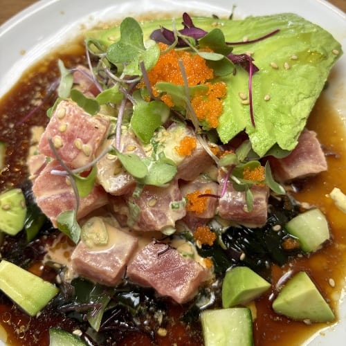 Poke Tuna Appetizer.