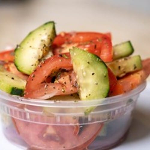 Cucumber tomato Salad.
