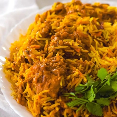 Lamb Biryani.
