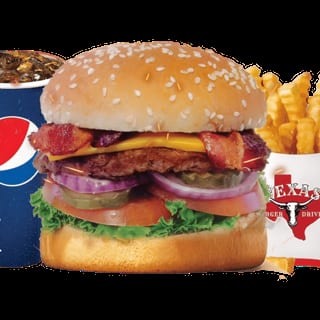 Texas Bacon Cheeseburger Combo