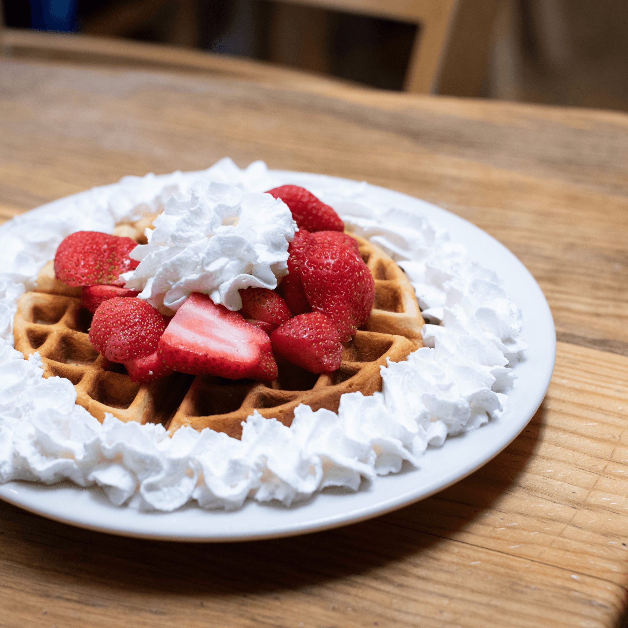 Belgian Style Waffle.