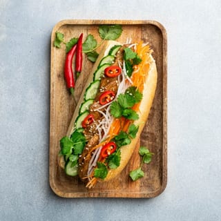 T21. Stir-fry Tofu Banh Mi (Tofu)